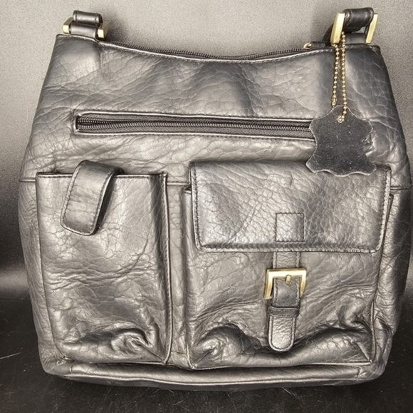 Gianni Bernini over the shoulder‎ hand bag. Genuine leather. - Picture 6 of 12